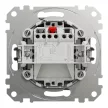 Schneider Electric SDD113131 egypólusú nyomó (N101), alumínium burkolattal, csengőjellel, rugós bekötés, kerét nélkül, süllyesztett, 10A 250V IP20 (Sedna Design / Elements)