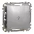 Schneider Electric SDD113132 egypólusú nyomó (N101), alumínium burkolattal, lámpajellel, rugós bekötés, kerét nélkül, süllyesztett, 10A 250V IP20 (Sedna Design / Elements)