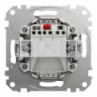 Schneider Electric SDD113143L egypólusú nyomó (N101), alumínium burkolattal, címketartóval, rugós bekötés, kerét nélkül, süllyesztett, 10A 250V IP20 (Sedna Design / Elements)