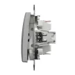 Schneider Electric SDD113166 váltókapcsoló (106), alumínium burkolattal, rugós bekötés, kerét nélkül, süllyesztett, 16A 250V IP20 (Sedna Design / Elements)