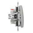 Schneider Electric SDD113166 váltókapcsoló (106), alumínium burkolattal, rugós bekötés, kerét nélkül, süllyesztett, 16A 250V IP20 (Sedna Design / Elements)