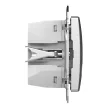 Schneider Electric SDD113404 Dupla USB töltő A+C típusú 3A - 45W, alumínium burkolattal, keret nélkül, csavaros bekötés (Sedna Design / Elements)