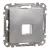 Schneider Electric SDD113421 Egyes adapter Keystone (RJ45, RJ11, HDMI, VGA) csatlakozóhoz, alumínium burkolattal, keret nélkül (Sedna Design / Elements)