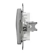 Schneider Electric SDD113421 Egyes adapter Keystone (RJ45, RJ11, HDMI, VGA) csatlakozóhoz, alumínium burkolattal, keret nélkül (Sedna Design / Elements)