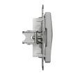 Schneider Electric SDD113421 Egyes adapter Keystone (RJ45, RJ11, HDMI, VGA) csatlakozóhoz, alumínium burkolattal, keret nélkül (Sedna Design / Elements)