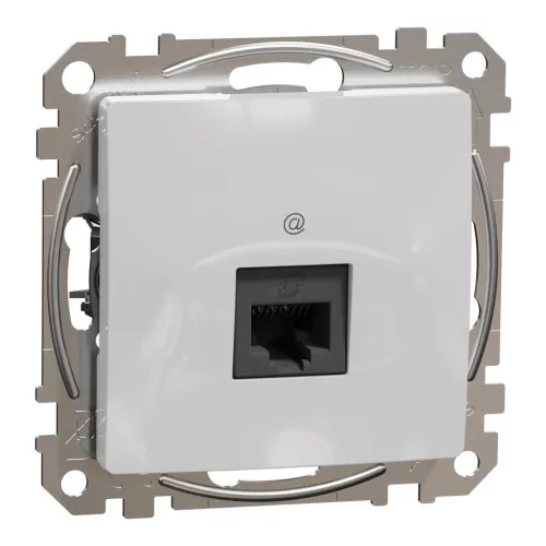 Schneider Electric SDD113451 Informatikai csatlakozóaljzat 1xRJ45, Cat5e UTP, alumínium burkolattal, keret nélkül, csavaros bekötés (Sedna Design / Elements)