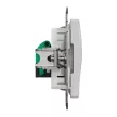 Schneider Electric SDD113451 Informatikai csatlakozóaljzat 1xRJ45, Cat5e UTP, alumínium burkolattal, keret nélkül, csavaros bekötés (Sedna Design / Elements)