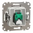 Schneider Electric SDD113451 Informatikai csatlakozóaljzat 1xRJ45, Cat5e UTP, alumínium burkolattal, keret nélkül, csavaros bekötés (Sedna Design / Elements)