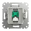 Schneider Electric SDD113451 Informatikai csatlakozóaljzat 1xRJ45, Cat5e UTP, alumínium burkolattal, keret nélkül, csavaros bekötés (Sedna Design / Elements)