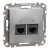 Schneider Electric SDD113452 Informatikai csatlakozóaljzat 2xRJ45, Cat5e UTP, alumínium burkolattal, keret nélkül, csavaros bekötés (Sedna Design / Elements)