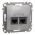 Schneider Sedna SDD113462 2x RJ45 Cat6 UTP adatcsatlakozó aljzat alumínium