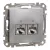 Schneider Sedna SDD113462S 2x RJ45 Cat6 STP adatcsatlakozó aljzat alumínium