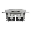 Schneider Sedna SDD113462 2x RJ45 Cat6 UTP adatcsatlakozó aljzat alumínium