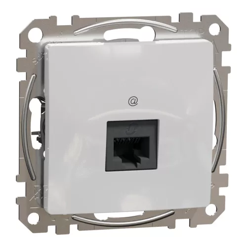 Schneider Electric SDD113466 Informatikai csatlakozóaljzat 1xRJ45, Cat6A UTP, alumínium burkolattal, keret nélkül, csavaros bekötés (Sedna Design / Elements)