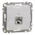 Schneider Sedna SDD113466S 1x RJ45 Cat6A STP adatcsatlakozó aljzat alumínium