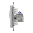 Schneider Sedna SDD113466S 1x RJ45 Cat6A STP adatcsatlakozó aljzat alumínium