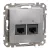Schneider Sedna SDD113467 2x RJ45 Cat6A UTP adatcsatlakozó aljzat alumínium
