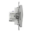 Schneider Sedna SDD113467S 2x RJ45 Cat6A STP adatcsatlakozó aljzat alumínium