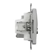 Schneider Electric SDD113469T kombinált csatlakozóaljzat 1xRJ45 + 1xTV (informatikai UTP cat6 + végzáró 4dB) alumínium burkolattal, keret nélkül, csavaros bekötés (Sedna Design / Elements)