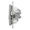 Schneider Electric SDD113471R végzáró TV-Rádió csatlakozóaljzat 4 dB(TV) 10 dB(Rádió) , alumínium burkolattal, keret nélkül, csavaros bekötés (Sedna Design / Elements)