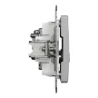Schneider Electric SDD113471R végzáró TV-Rádió csatlakozóaljzat 4 dB(TV) 10 dB(Rádió) , alumínium burkolattal, keret nélkül, csavaros bekötés (Sedna Design / Elements)