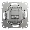Schneider Electric SDD113471R végzáró TV-Rádió csatlakozóaljzat 4 dB(TV) 10 dB(Rádió) , alumínium burkolattal, keret nélkül, csavaros bekötés (Sedna Design / Elements)