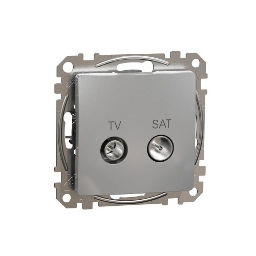 Schneider Electric SDD113471S végzáró TV-SAT csatlakozóaljzat 4 dB(TV) 1 dB (SAT),alumínium burkolattal, keret nélkül, csavaros bekötés (Sedna Design / Elements)
