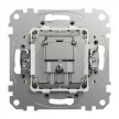 Schneider Electric SDD113471S végzáró TV-SAT csatlakozóaljzat 4 dB(TV) 1 dB (SAT),alumínium burkolattal, keret nélkül, csavaros bekötés (Sedna Design / Elements)