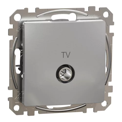 Schneider Sedna SDD113474 TV aljzat átmenő 7 dB alumínium