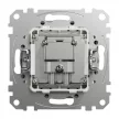 Schneider Electric SDD113474S átmenő TV-SAT csatlakozóaljzat 7 dB(TV) 3 dB (SAT), alumínium burkolattal, keret nélkül, csavaros bekötés (Sedna Design / Elements)