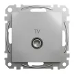 Schneider Sedna SDD113474 TV aljzat átmenő 7 dB alumínium