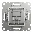 Schneider Electric SDD113481S végzáró TV-SAT-SAT csatlakozóaljzat 4 dB(TV) 1 dB(SAT) , alumínium burkolattal, keret nélkül, csavaros bekötés (Sedna Design / Elements)