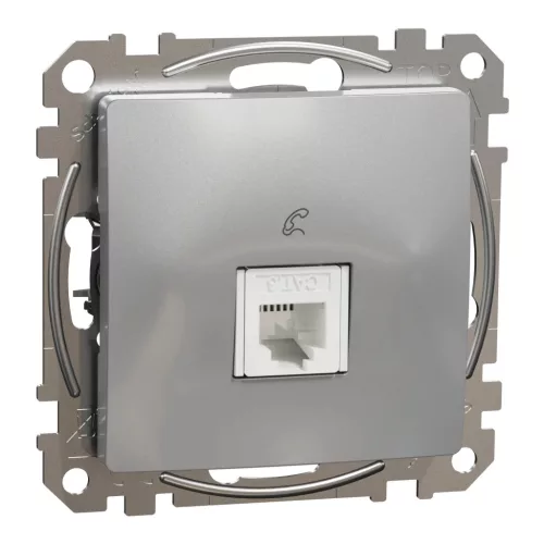 Schneider Sedna SDD113491 1x RJ11 telefonaljzat alumínium süllyesztett