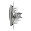 Schneider Sedna SDD113491 1x RJ11 telefonaljzat alumínium süllyesztett