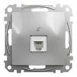 Schneider Sedna SDD113491 1x RJ11 telefonaljzat alumínium süllyesztett