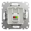 Schneider Sedna SDD113491 1x RJ11 telefonaljzat alumínium süllyesztett