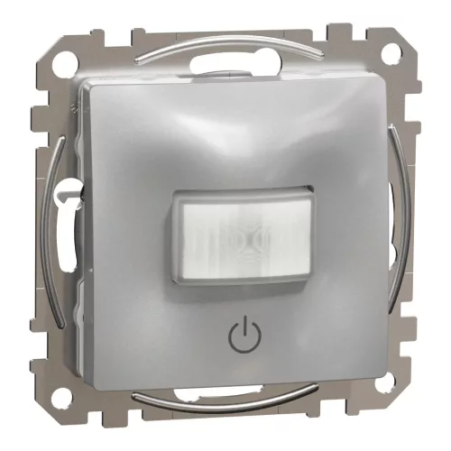 Schneider Electric SDD113504 Nyomógombos mozgásérzékelő, alumínium burkolattal, keret nélkül, 10 A 230 V AC, 160°, csavaros bekötés (Sedna Design / Elements)