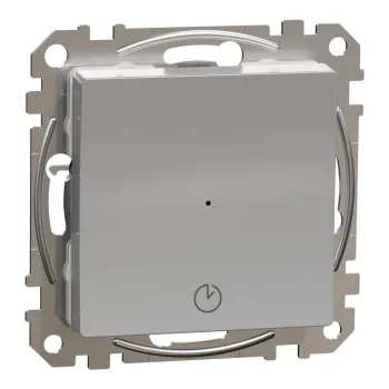   Schneider Electric SDD113508 időkapcsoló, alumínium burkolattal, csavaros bekötés, kerét nélkül, süllyesztett, 10A 250V IP20 (Sedna Design / Elements)