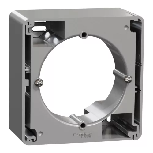 Schneider Electric SDD113901 1-es alumínium sorolható (vízszintes és függőleges elhelyezéssel) kiemelő keret, IP20 szerelvényekhez (Sedna Design)