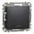 Schneider Electric SDD114101N egypólusú kapcsoló (101), antracit burkolattal, piros ellenőrzőfénnyel, rugós bekötés, kerét nélkül, süllyesztett, 10A 250V IP20 (Sedna Design / Elements)