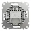 Schneider Electric SDD114101N egypólusú kapcsoló (101), antracit burkolattal, piros ellenőrzőfénnyel, rugós bekötés, kerét nélkül, süllyesztett, 10A 250V IP20 (Sedna Design / Elements)