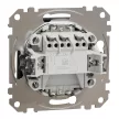 Schneider Electric SDD114101N egypólusú kapcsoló (101), antracit burkolattal, piros ellenőrzőfénnyel, rugós bekötés, kerét nélkül, süllyesztett, 10A 250V IP20 (Sedna Design / Elements)
