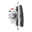 Schneider Electric SDD114104 redőnykapcsoló, antracit burkolattal, rugós bekötés, kerét nélkül, süllyesztett, 10A 250V IP20 (Sedna Design / Elements)