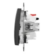 Schneider Electric SDD114104 redőnykapcsoló, antracit burkolattal, rugós bekötés, kerét nélkül, süllyesztett, 10A 250V IP20 (Sedna Design / Elements)