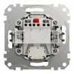 Schneider Electric SDD114105L csillárkapcsoló (105), antracit burkolattal, kék jelzőfénnyel, rugós bekötés, kerét nélkül, süllyesztett, 10A 250V IP20 (Sedna Design / Elements)