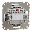 Schneider Electric SDD114105 csillárkapcsoló (105), antracit burkolattal, rugós bekötés, kerét nélkül, süllyesztett, 10A 250V IP20 (Sedna Design / Elements)