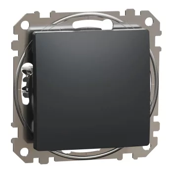   Schneider Electric SDD114106 váltókapcsoló (106), antracit burkolattal, rugós bekötés, kerét nélkül, süllyesztett, 10A 250V IP20 (Sedna Design / Elements)