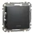 Schneider Electric SDD114106L váltókapcsoló (106), antracit burkolattal, kék jelzőfénnyel, rugós bekötés, kerét nélkül, süllyesztett, 10A 250V IP20 (Sedna Design / Elements)