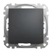 Schneider Electric SDD114106 váltókapcsoló (106), antracit burkolattal, rugós bekötés, kerét nélkül, süllyesztett, 10A 250V IP20 (Sedna Design / Elements)