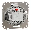 Schneider Electric SDD114106 váltókapcsoló (106), antracit burkolattal, rugós bekötés, kerét nélkül, süllyesztett, 10A 250V IP20 (Sedna Design / Elements)